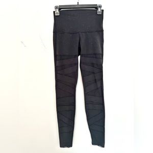 Lululemon Black High Rise Wonder Under Tech Mesh - Size 6